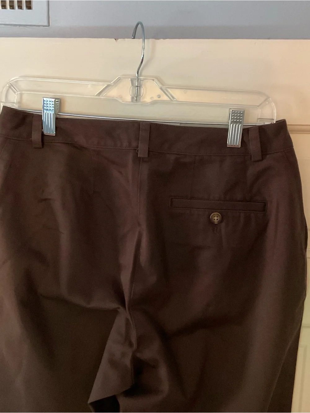 L.L. Bean Wrinkle Resistant Curvy Fit Cotton Pants Brown Size 10P Petite NWT